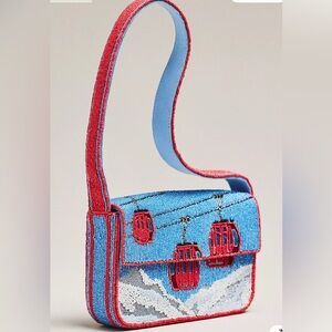 NWT Fiona Beaded Bag: Winter Icon Edition Ski Lift Anthropologie